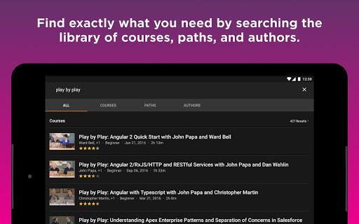 Pluralsight - عکس برنامه موبایلی اندروید