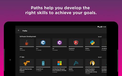 Pluralsight - عکس برنامه موبایلی اندروید