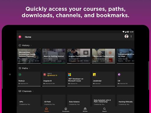 Pluralsight - عکس برنامه موبایلی اندروید