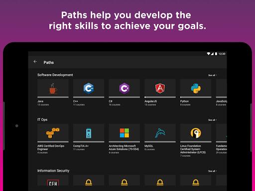 Pluralsight - عکس برنامه موبایلی اندروید