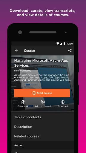 Pluralsight - عکس برنامه موبایلی اندروید