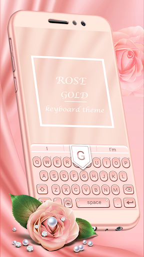 Rose Gold keyboard for phone 8 - عکس برنامه موبایلی اندروید