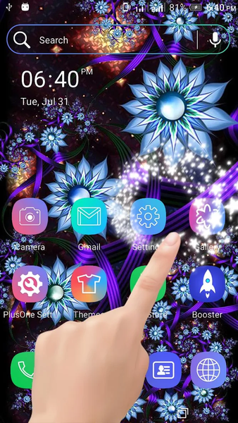 Abstract Flower Particle LWP - Image screenshot of android app