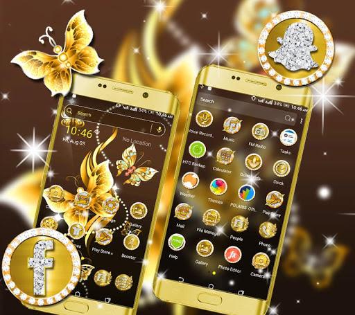 Golden ButterFly Theme - Image screenshot of android app