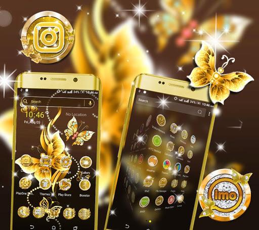 Golden ButterFly Theme - Image screenshot of android app