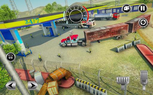 Road Train Truck Driving Sim: Long Trailer Cargo - Image screenshot of android app