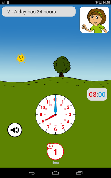 Learning to tell Time - Gameplay image of android game