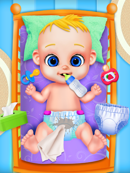 Baby Care Games - Newborn Baby - Gameplay image of android game