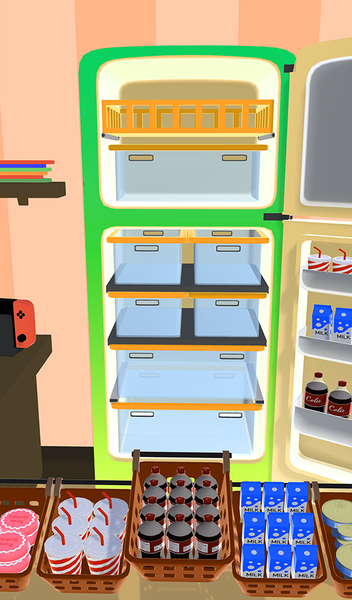 Fill Up Fridge ۳d- Fridge Game - عکس بازی موبایلی اندروید