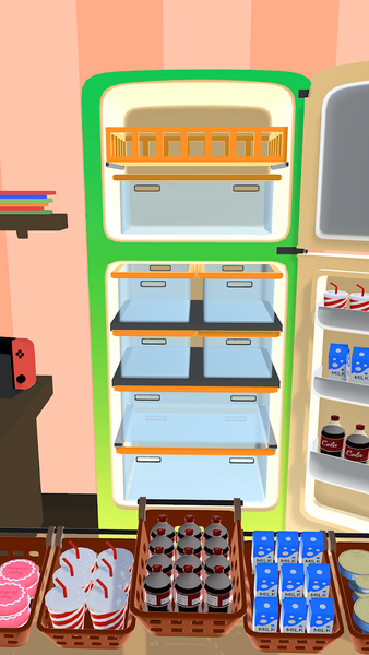 Fill Up Fridge 3d- Fridge Game - عکس بازی موبایلی اندروید