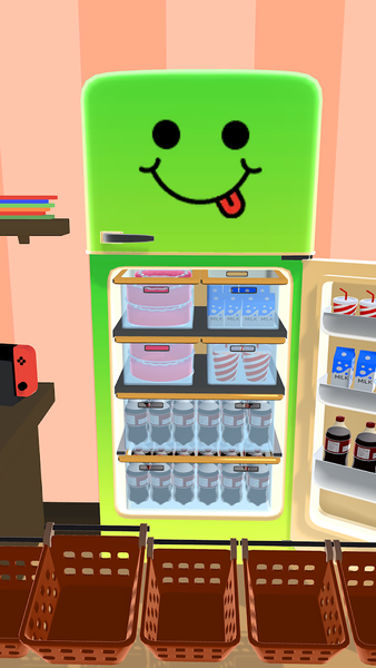 Fill Up Fridge ۳d- Fridge Game - عکس بازی موبایلی اندروید