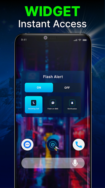 Flash Alert - Smart Flashlight - عکس برنامه موبایلی اندروید