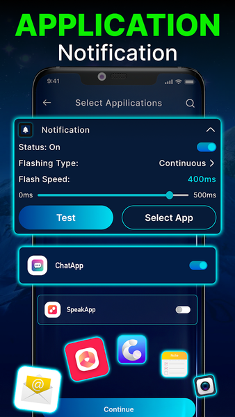 Flash Alert - Smart Flashlight - عکس برنامه موبایلی اندروید
