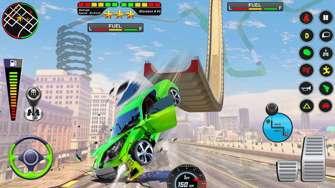 Mega Ramp Car Crash Simulator - عکس بازی موبایلی اندروید