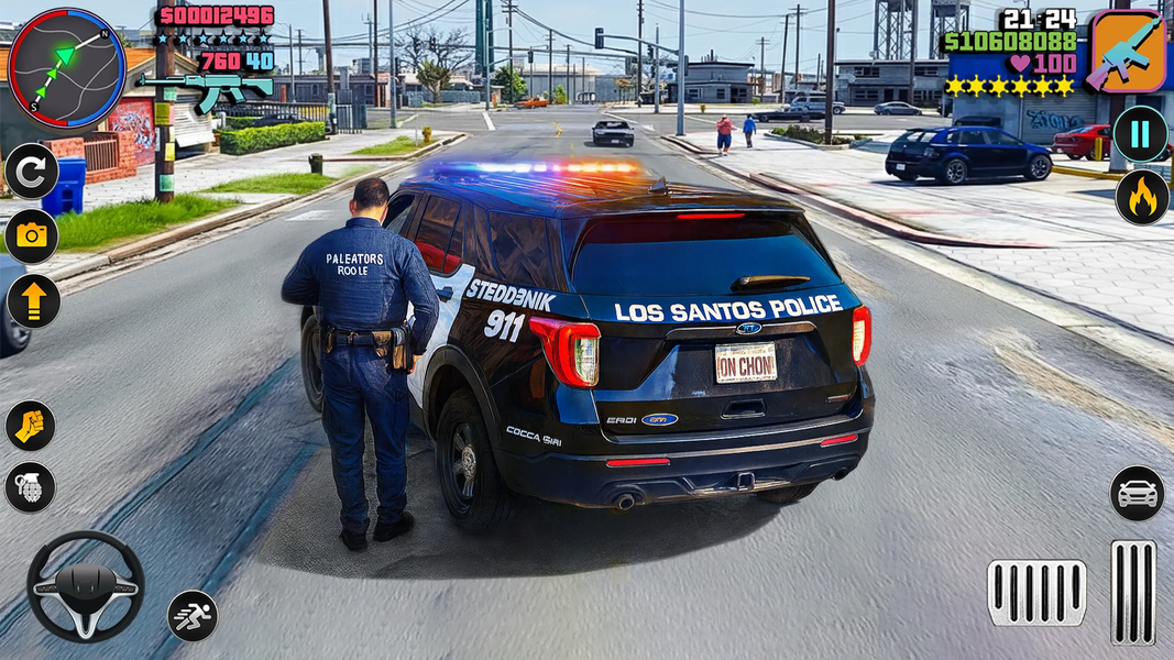 Police Car Chase Games ۲۰۲۶ - عکس بازی موبایلی اندروید