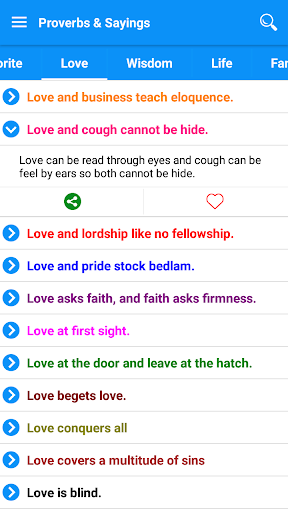 Proverbs and Sayings - Image screenshot of android app