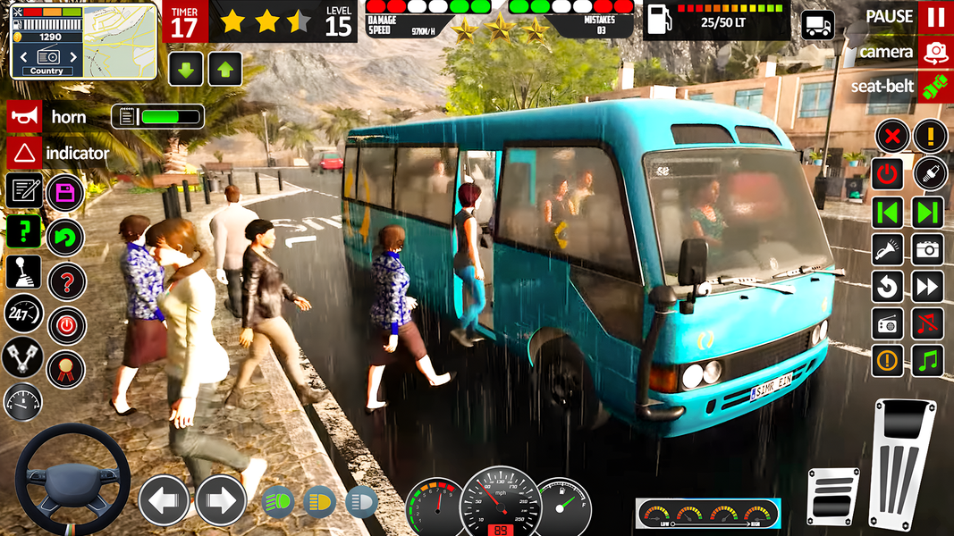 Mini Bus Simulator Coach Bus - Gameplay image of android game