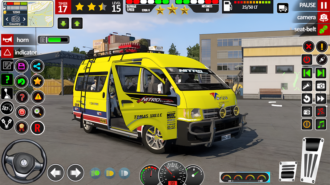 Mini Bus Simulator Coach Bus - Gameplay image of android game