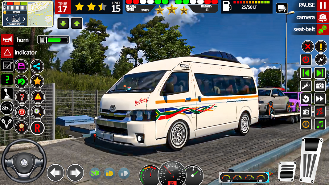 Mini Bus Simulator Coach Bus - Gameplay image of android game