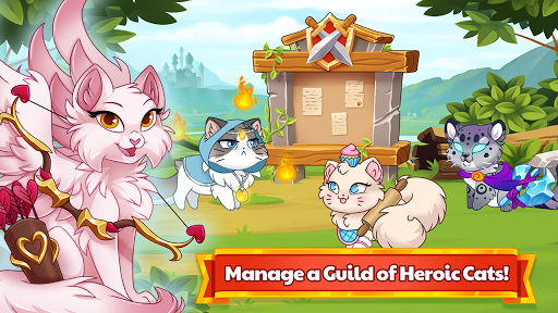 Castle Cats - Idle Hero RPG - Gameplay image of android game
