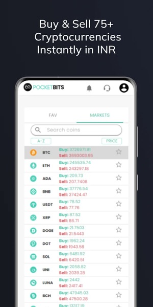 PocketBits: Buy BTC & Crypto - Image screenshot of android app
