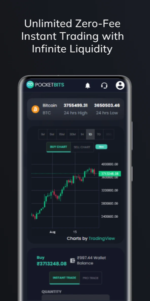 PocketBits: Buy BTC & Crypto - Image screenshot of android app