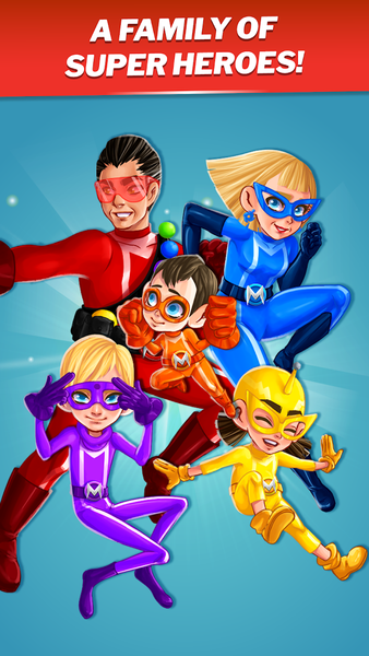 SuperHeroes Blast: A Family Ma - Gameplay image of android game