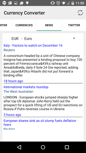 Currency Converter - Image screenshot of android app