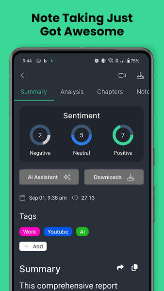 AI Transcribe Audio to Text - Image screenshot of android app