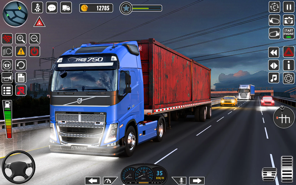 Euro Cargo Truck Simulator - Gameplay image of android game