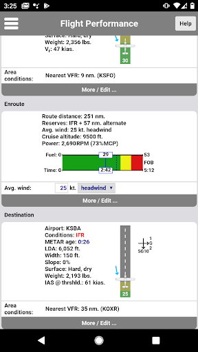 C172 Performance - Image screenshot of android app