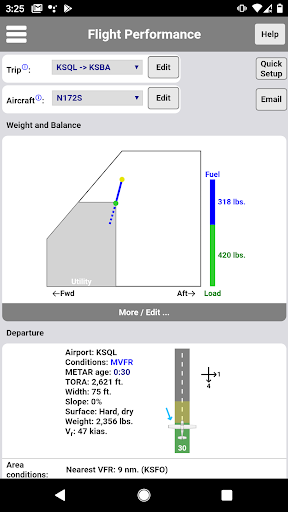 C172 Performance - Image screenshot of android app