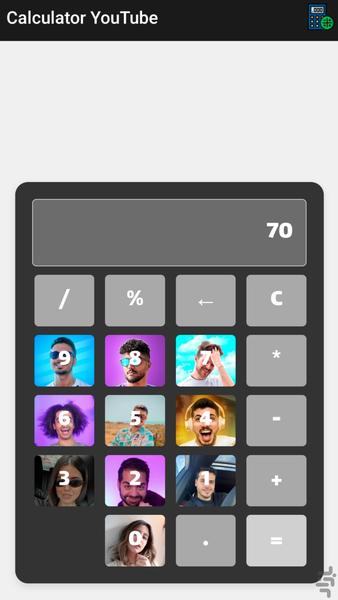 Calculator YouTube - Image screenshot of android app