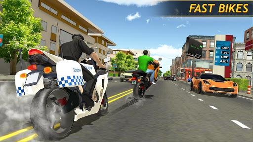 Police Bike Racing Free - Gameplay image of android game
