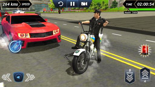 Police Bike Racing Free - Gameplay image of android game