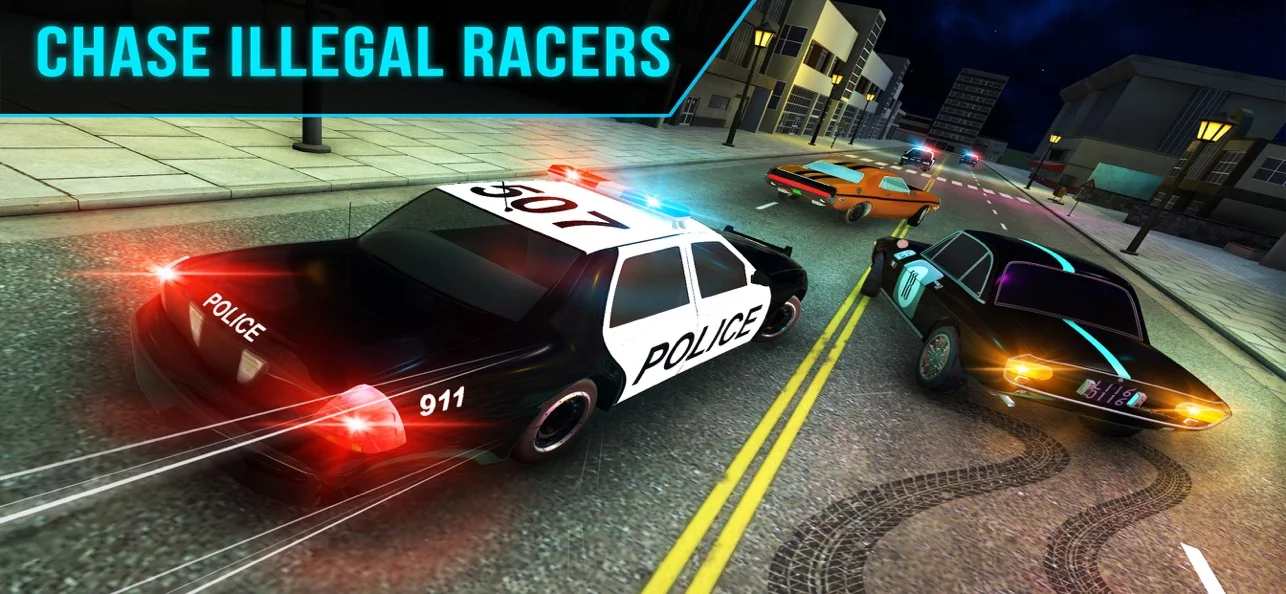 Police Car Chase：Cop Game - Gameplay image of android game
