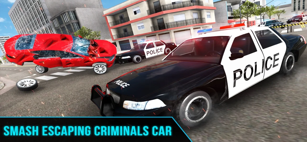 Police Car Chase：Cop Game - Gameplay image of android game