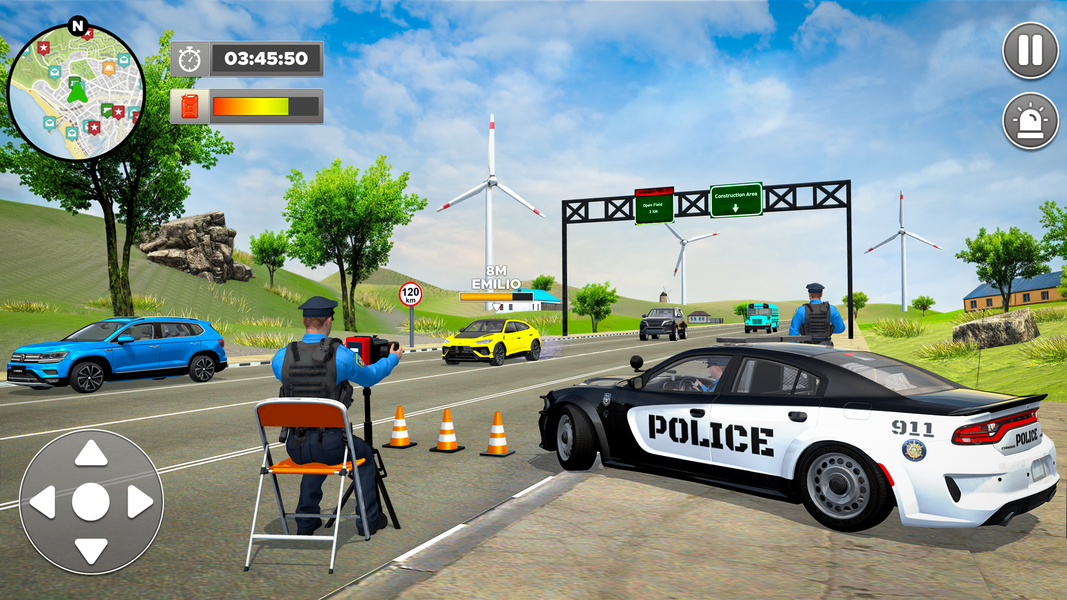 NYC Police Car Chase Simulator - Gameplay image of android game