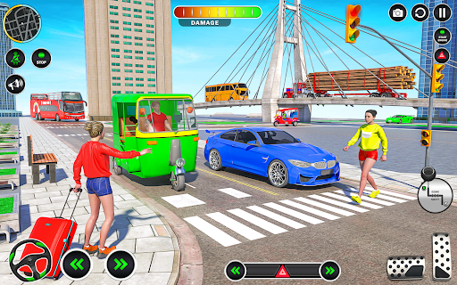 Tuk Tuk Auto Rickshaw Games ۳D - عکس برنامه موبایلی اندروید