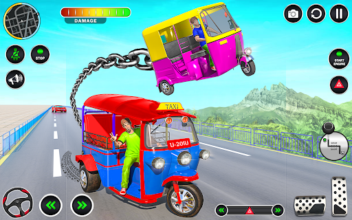 Tuk Tuk Auto Rickshaw Games ۳D - عکس برنامه موبایلی اندروید