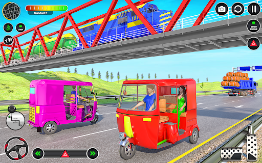 Tuk Tuk Auto Rickshaw Games ۳D - عکس برنامه موبایلی اندروید