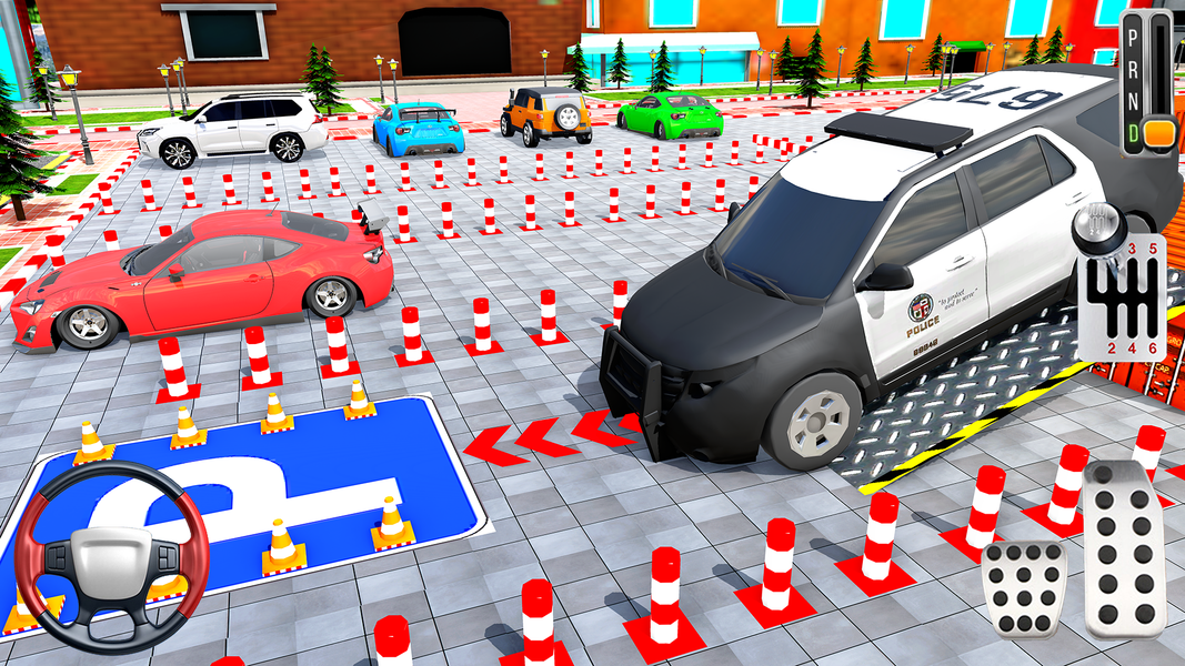 Police Prado Car Parking Drive - Gameplay image of android game