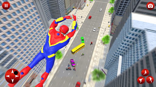 Flying Spider- Superhero Games - Gameplay image of android game