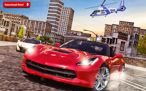 Cops Car Racing & Bank Robbery - Gameplay image of android game