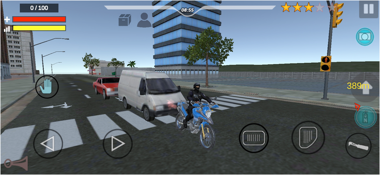 Police Car Game Chase Gangster - Gameplay image of android game