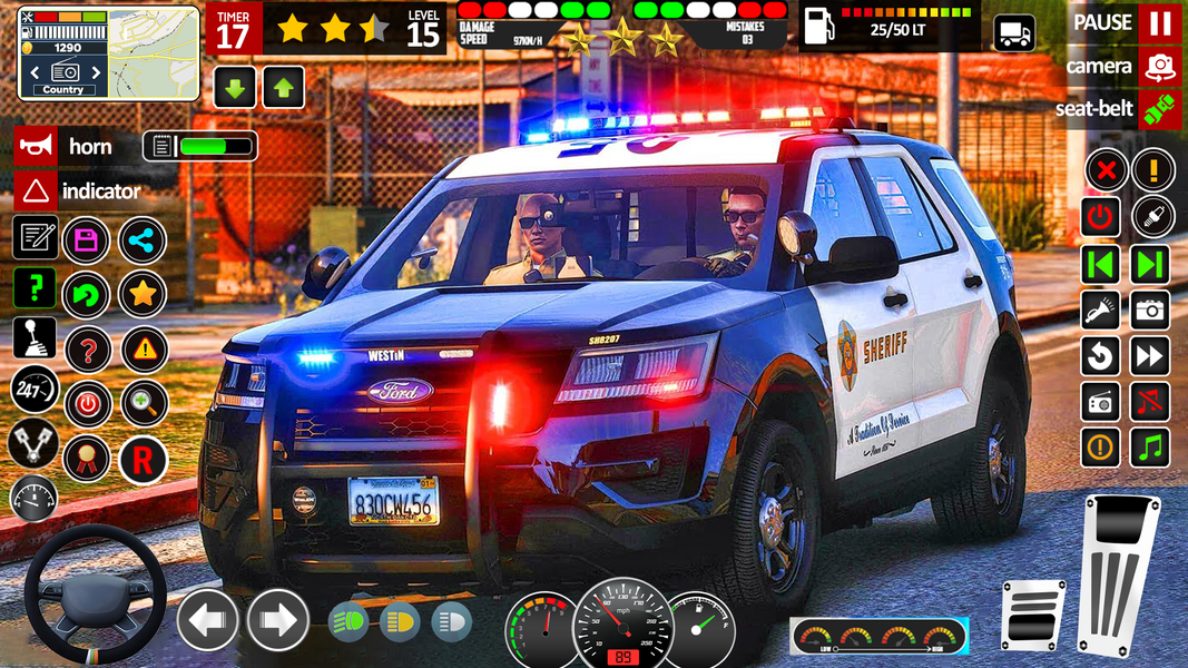 Police Car simulator Cop Games - Gameplay image of android game