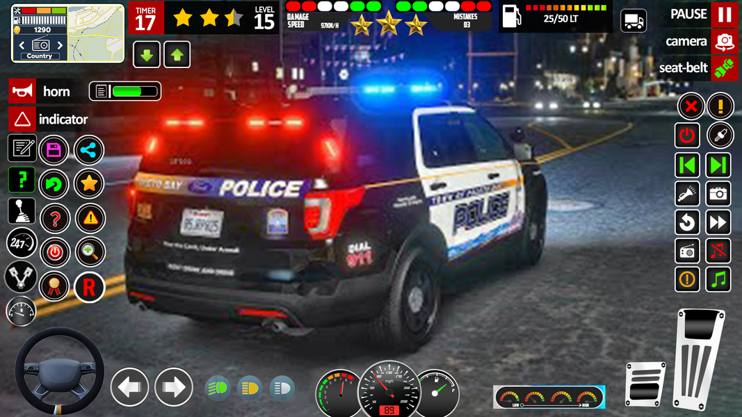 Police Car simulator Cop Games - Gameplay image of android game