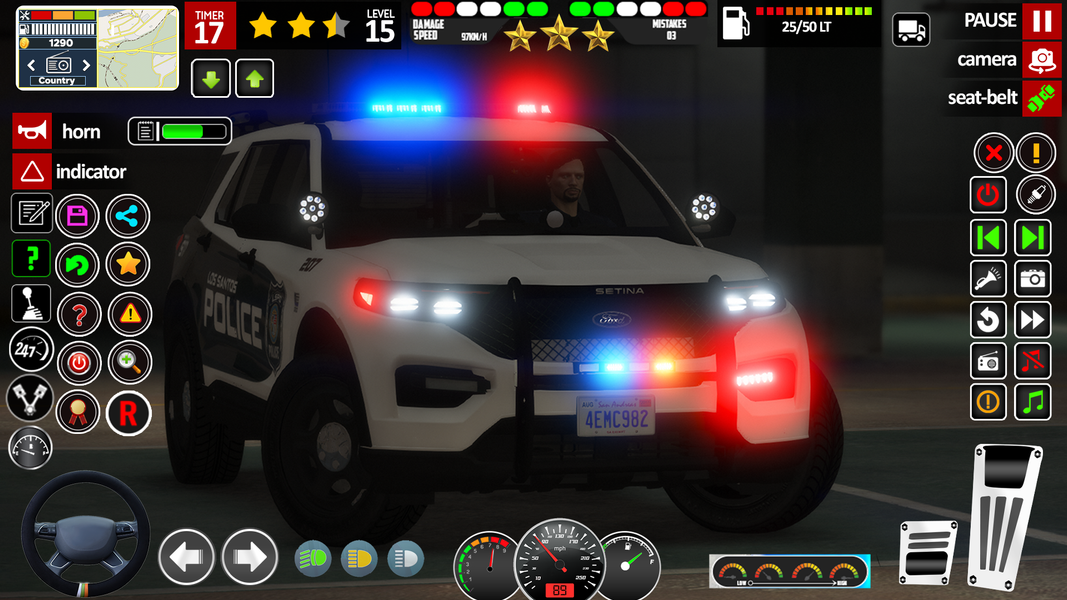 Police Car simulator Cop Games - Gameplay image of android game