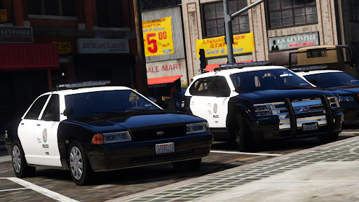 Police Car Driving Simulator - Gameplay image of android game