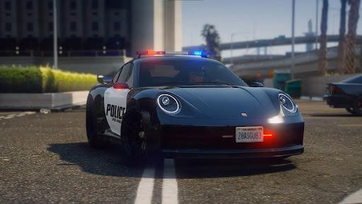 Police Car Driving Simulator - Gameplay image of android game